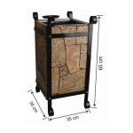 Квадратное мусорное ведро