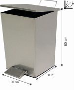 AMORTİSÖRÜLÜ KARE PEDALLI ÇÖP KOVASI — изображение 2