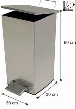 AMORTİSÖRÜLÜ KARE PEDALLI ÇÖP KOVASI — изображение 3