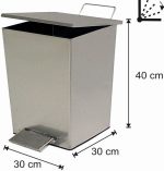 AMORTİSÖRÜLÜ KARE PEDALLI ÇÖP KOVASI — изображение 5