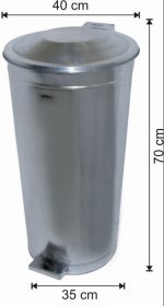 PEDALI ÇÖP KOVASI (GALVANİZ) — изображение 3