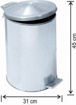 PEDALI ÇÖP KOVASI (GALVANİZ) — изображение 5