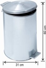 PEDALI ÇÖP KOVASI (GALVANİZ) — изображение 6