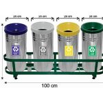 Quad Recycling Bin