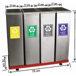 Четырехсекционный контейнер для переработки металла